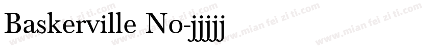Baskerville No字体转换
